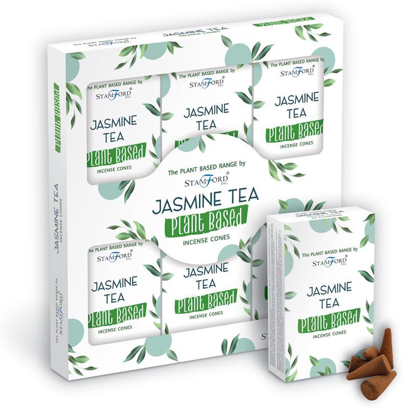 Cônes d'Encens à Base de Plantes - Thé au Jasmin