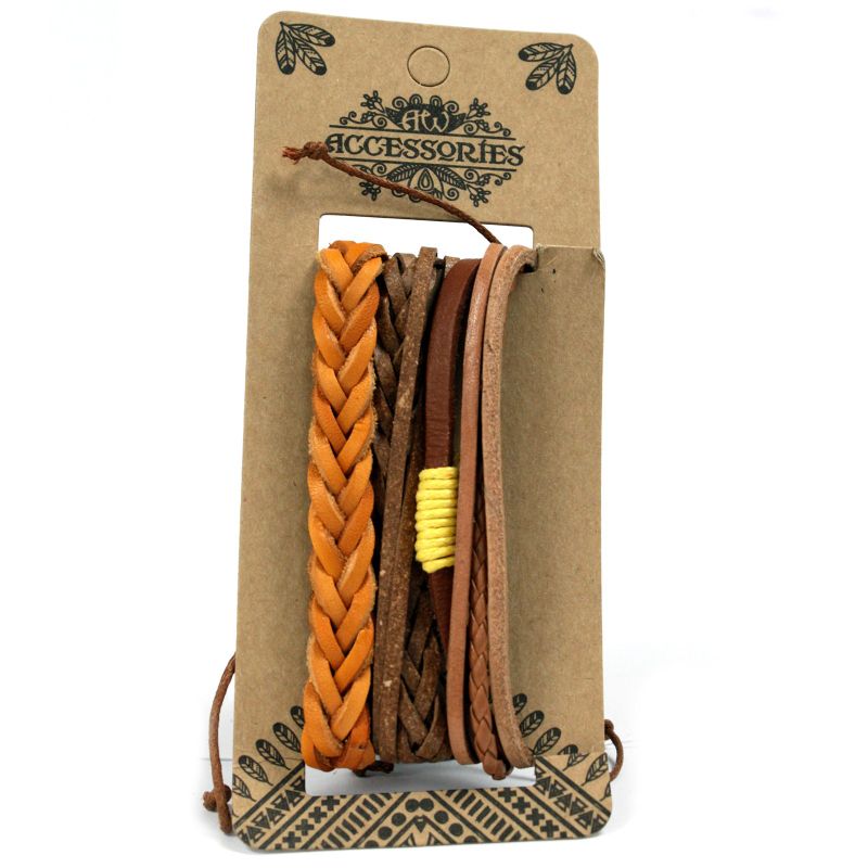 Set de Bracelet pour Homme - Bronzés (assortis)