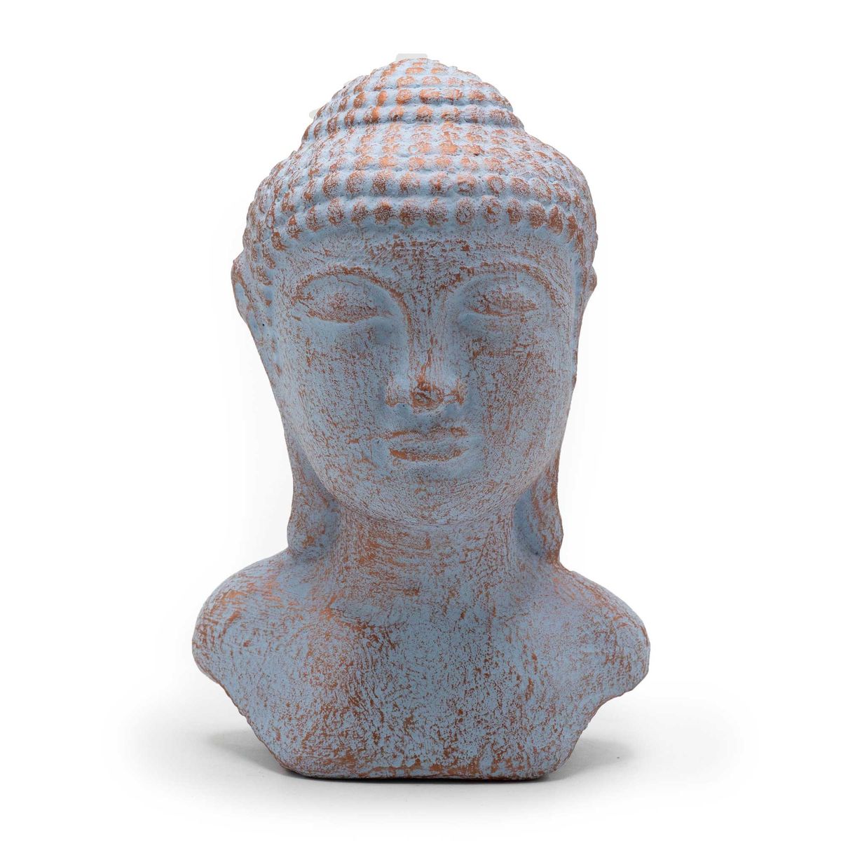 Cabeça de Buda Tranquilidade - Cobre azul