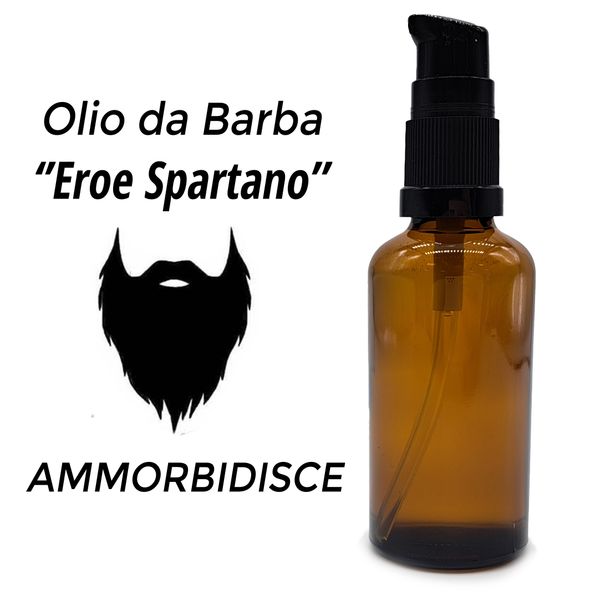 50ml Olio per Barba - Eroe Spartano - Senza Etichetta