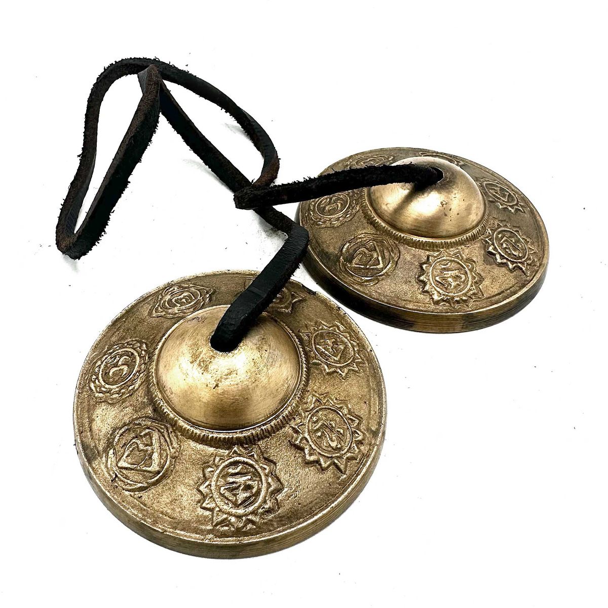 Tingsha tibetano - Sete chakras - aproximadamente 7 cm