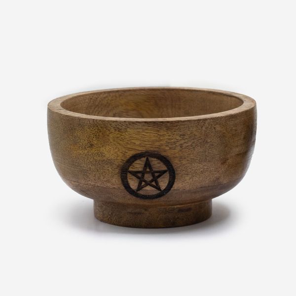 Petit Bol Rituel Porte-cône d'Encens 11x6 cm - (Assortiment Pentagone etc.)