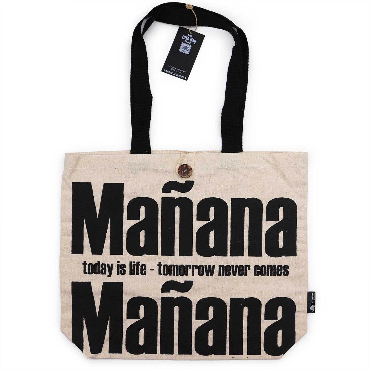 Mala Básica Icónica - Amanhã, Amanhã - Natural 10 oz (36 x 43 x 10 cm)
