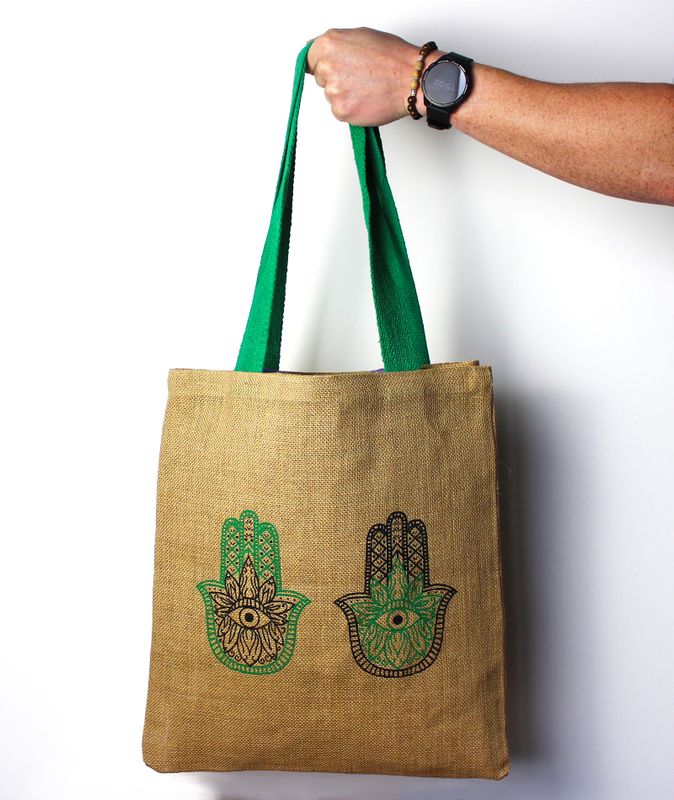 Grand Sac à Main en Jute - 2 Modèles Assortis