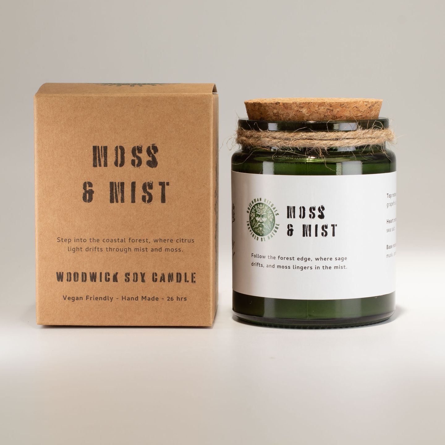 Greenman Woodwick Soy Candles
