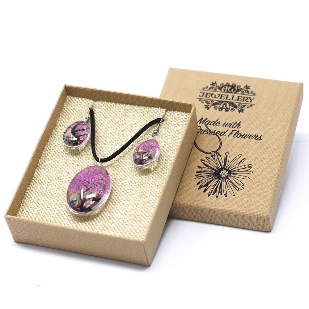 Flores Presas - Árvore da Vida - Rosa Brilhante