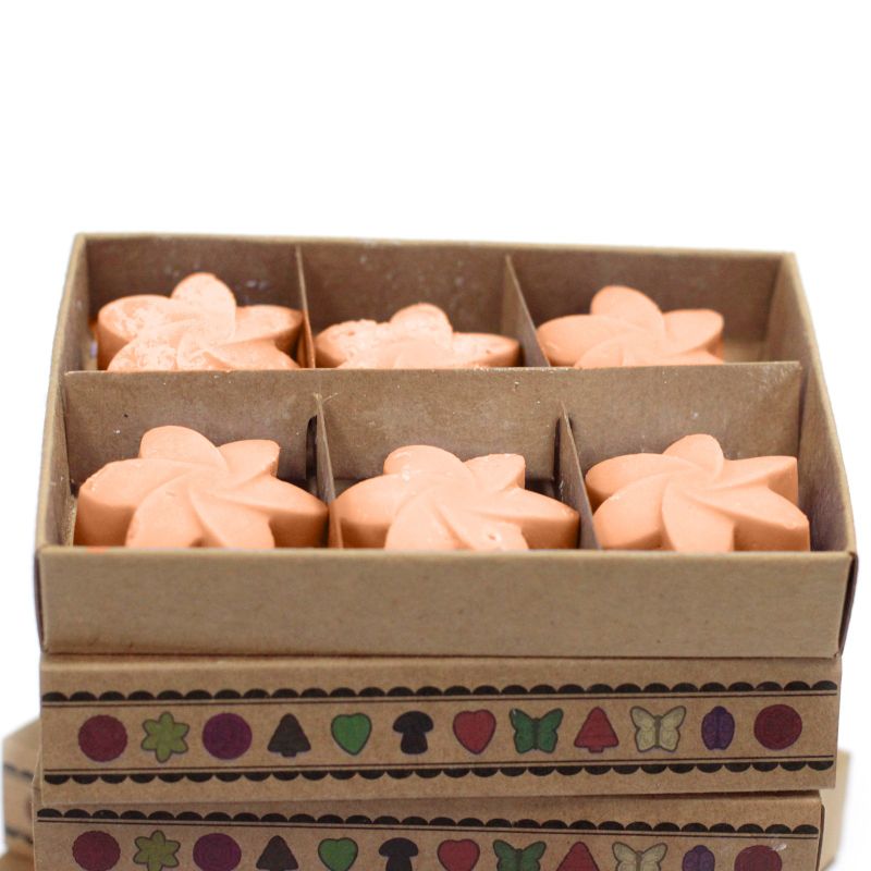 Boîte de 6 Fondants en Cire Soja  - Tubereuse