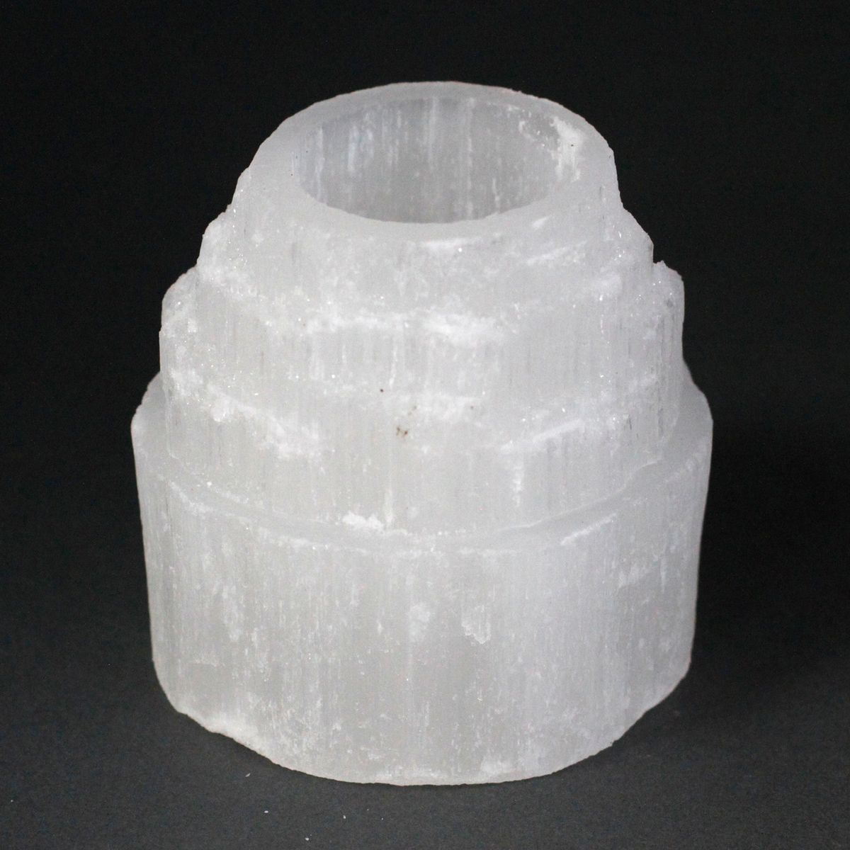 Candelabro de selenita de alta montanha - 8 cm