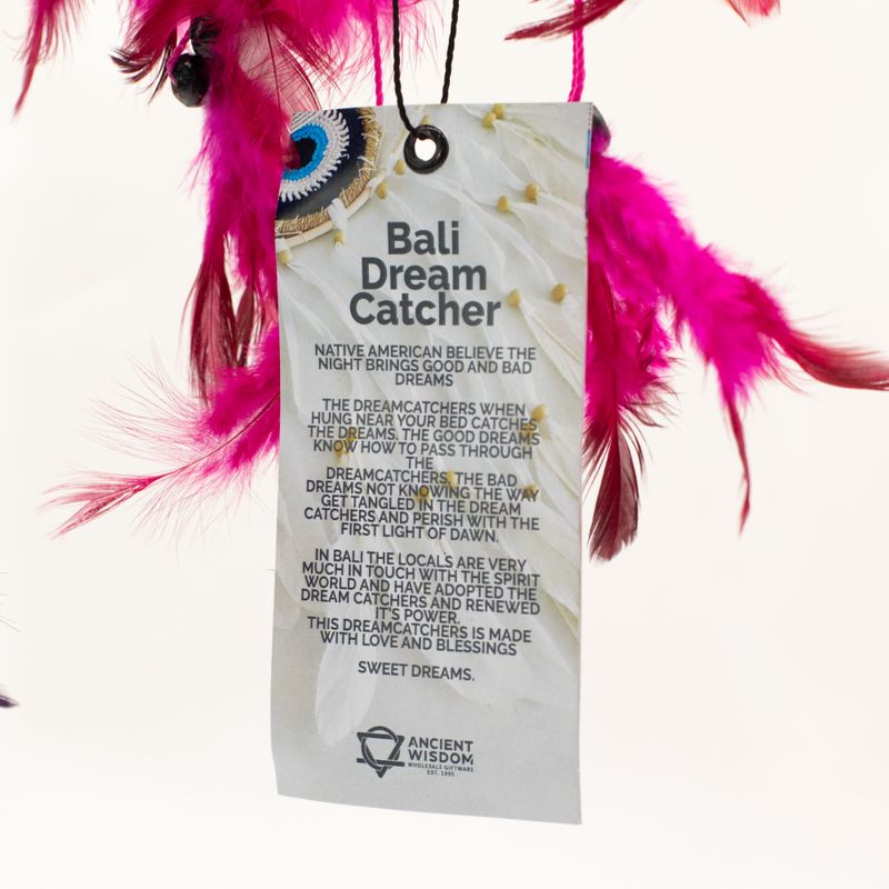 Bali Dreamcatchers - Medium Round - Turq/Pink/Purp