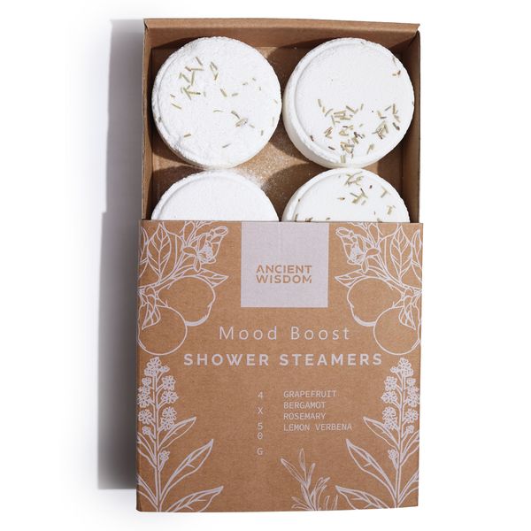 Galets de Douche Zen- Quatuor Bien-Être Zen- Coup de Pouce d’Humeur (Blanc)