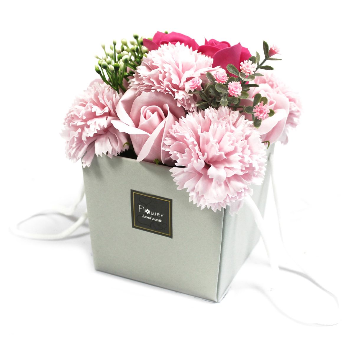Bouquet de Flores de Sabão - Rosas e Cravos