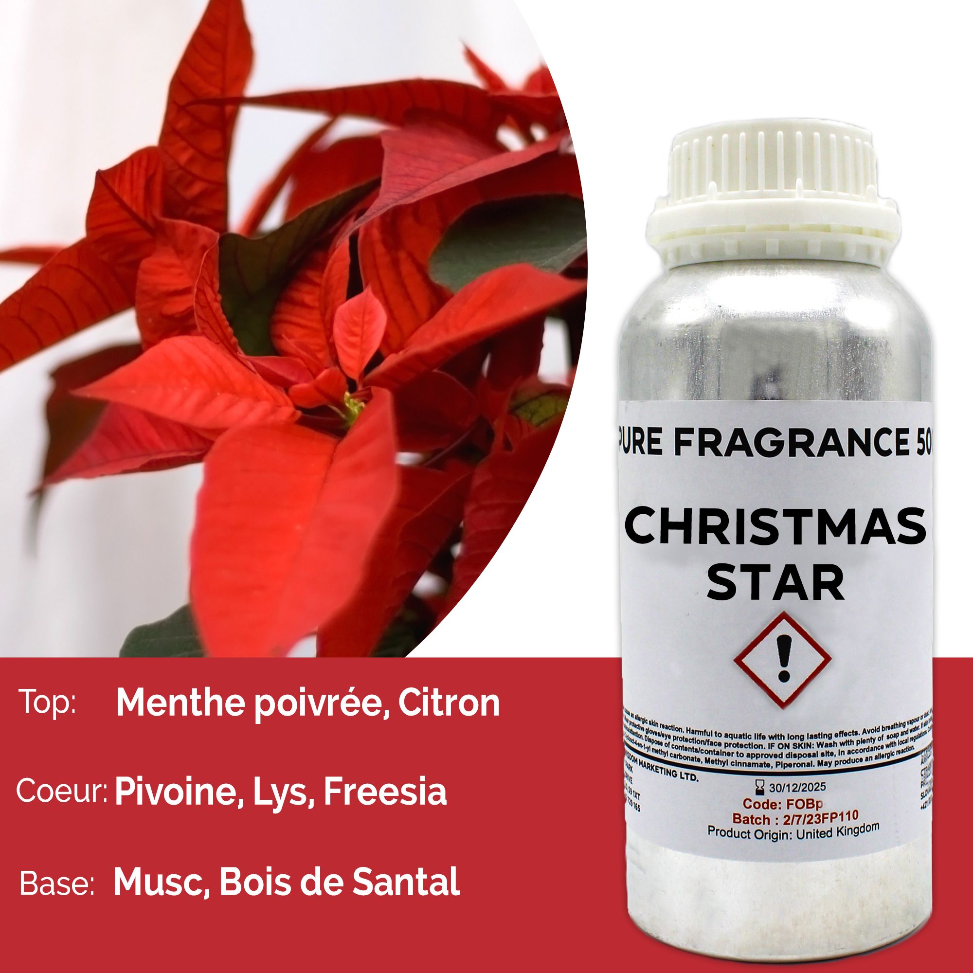 Óleo de Fragrância Puro Christmas Star - 500ml