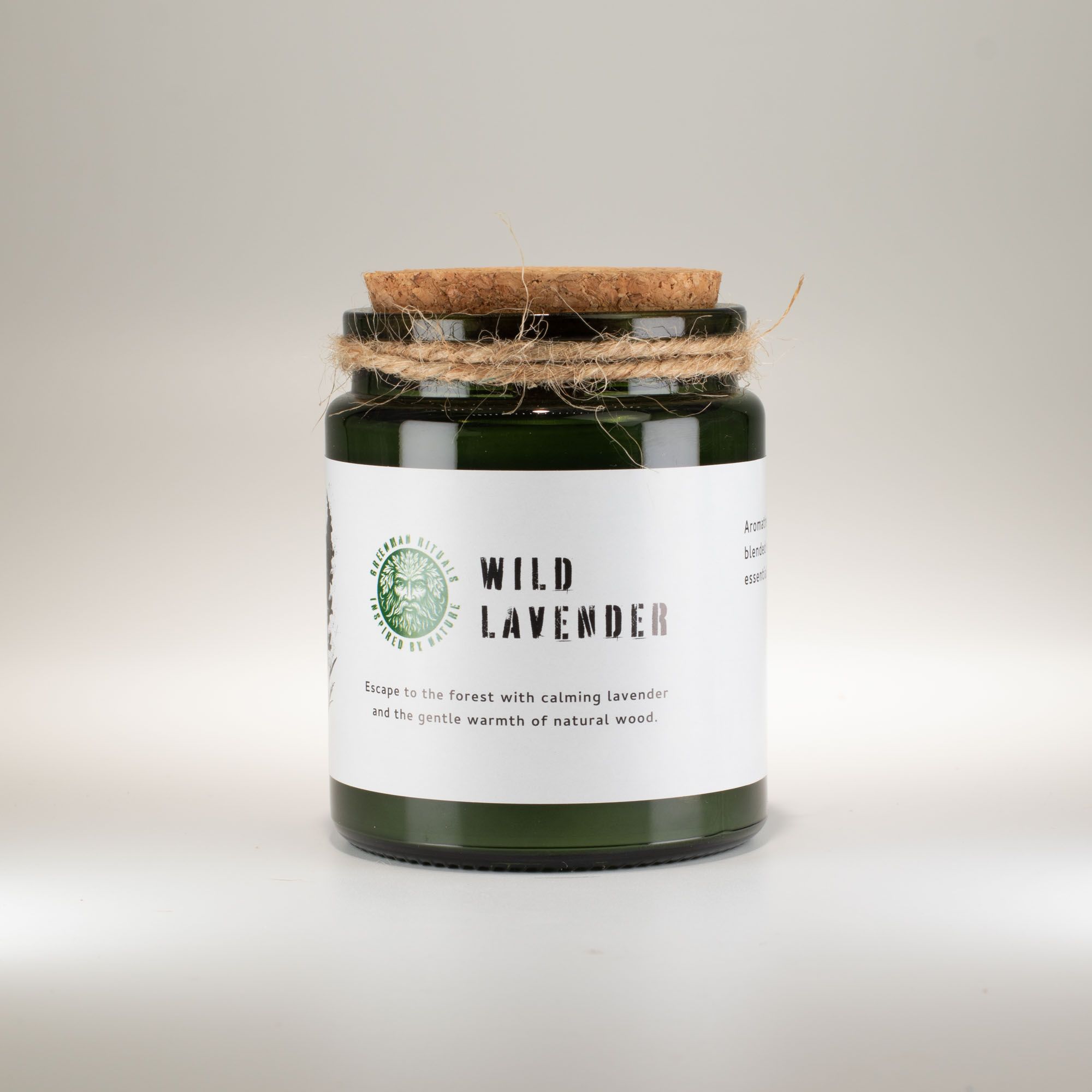 Greenman Woodwick Soy Candle - Wild Lavender