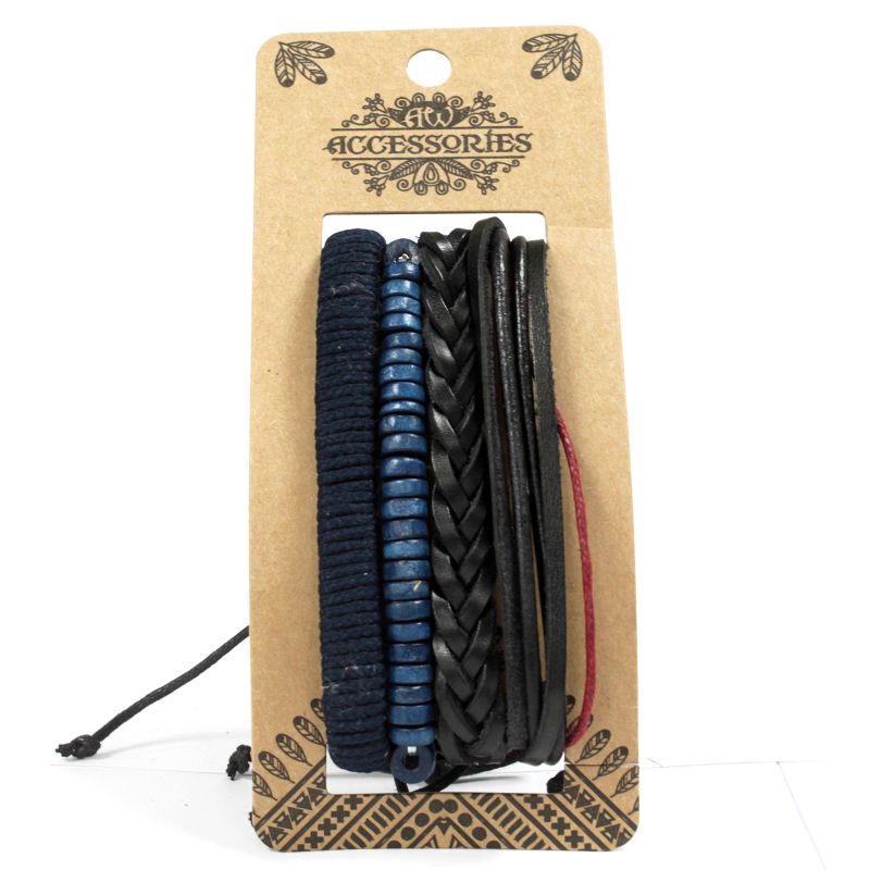 Set de Bracelet pour Homme - Bleu (assortis)