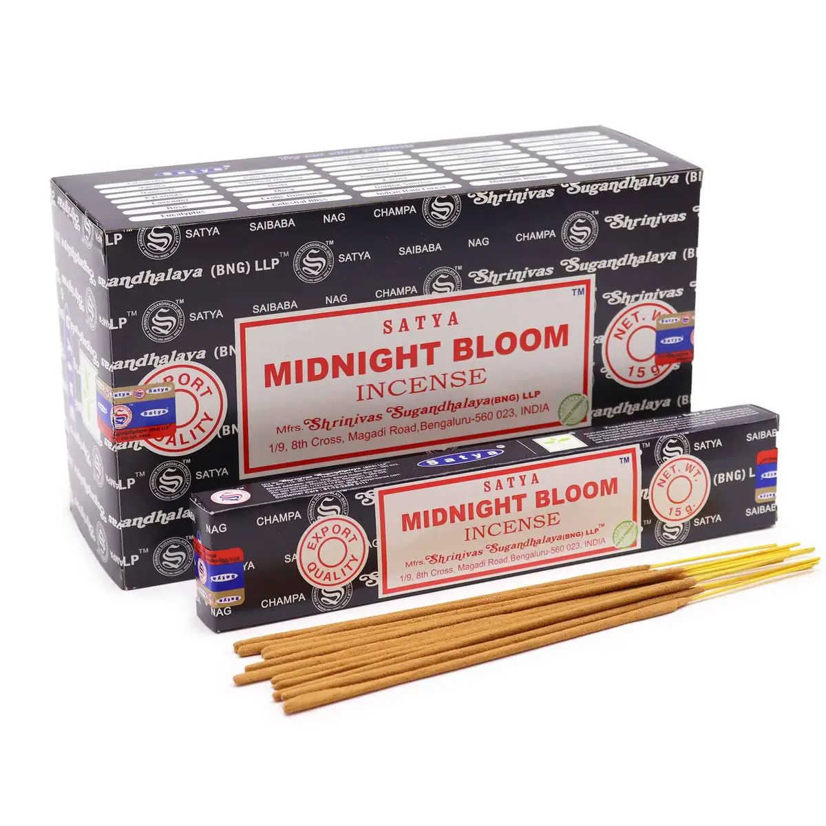 Satya Incense Sticks 15g - Midnight Blossom — Incense · GlowDuty apothecary