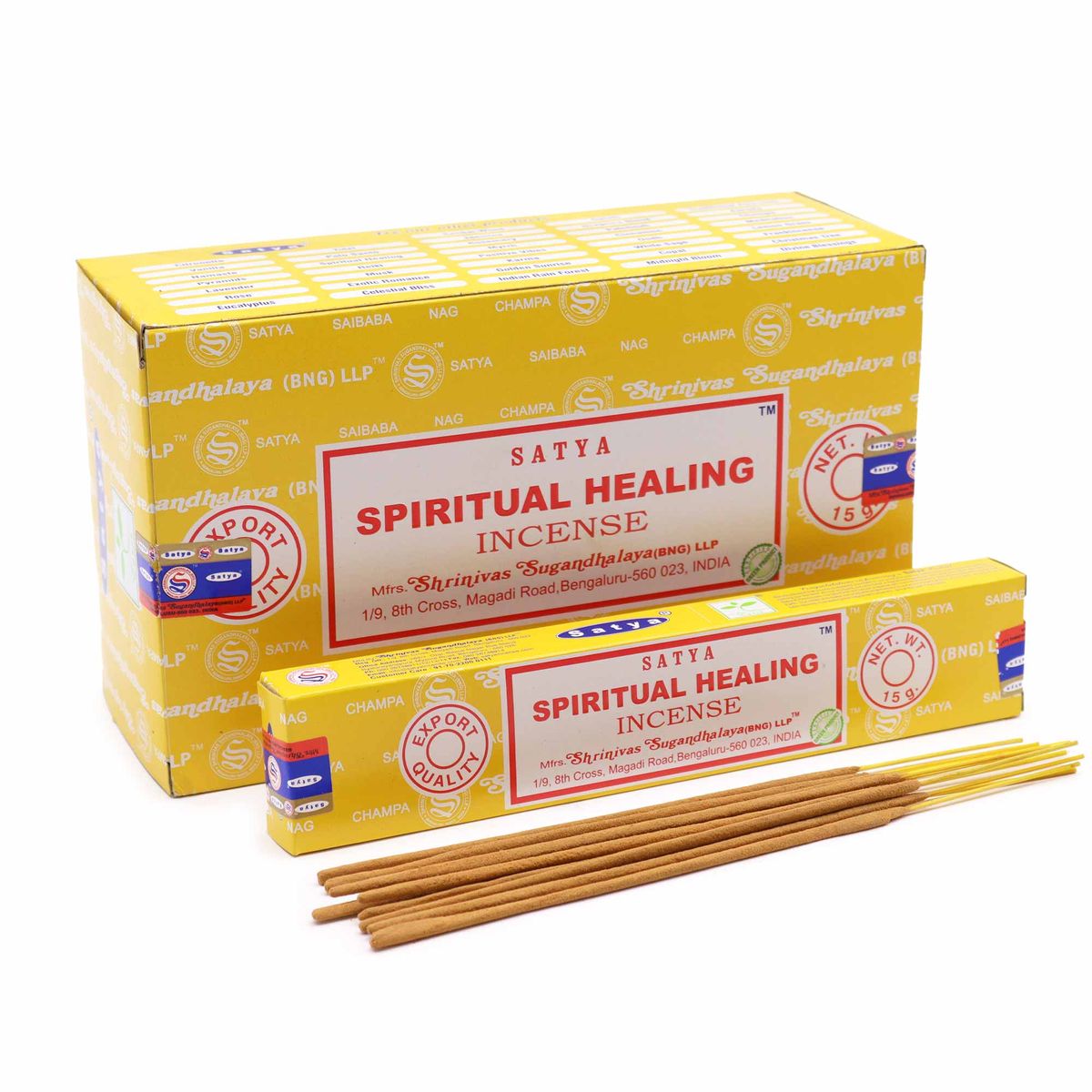 Bastões de incenso Satya 15 g - Cura espiritual