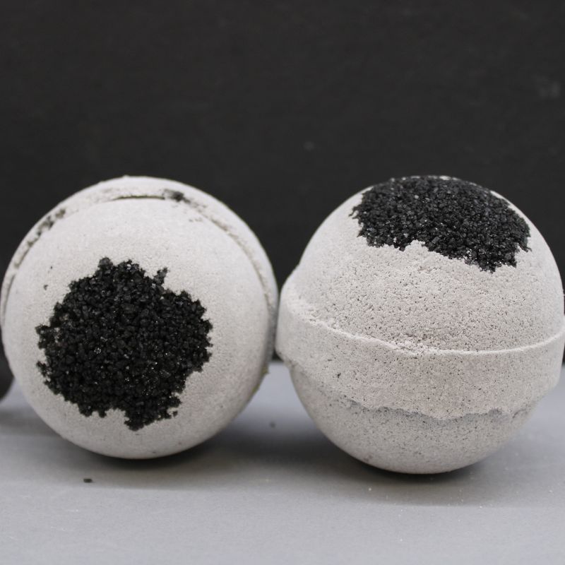 Bombes de Bain au Charbon de Bois - Sel de Mer et Mousse
