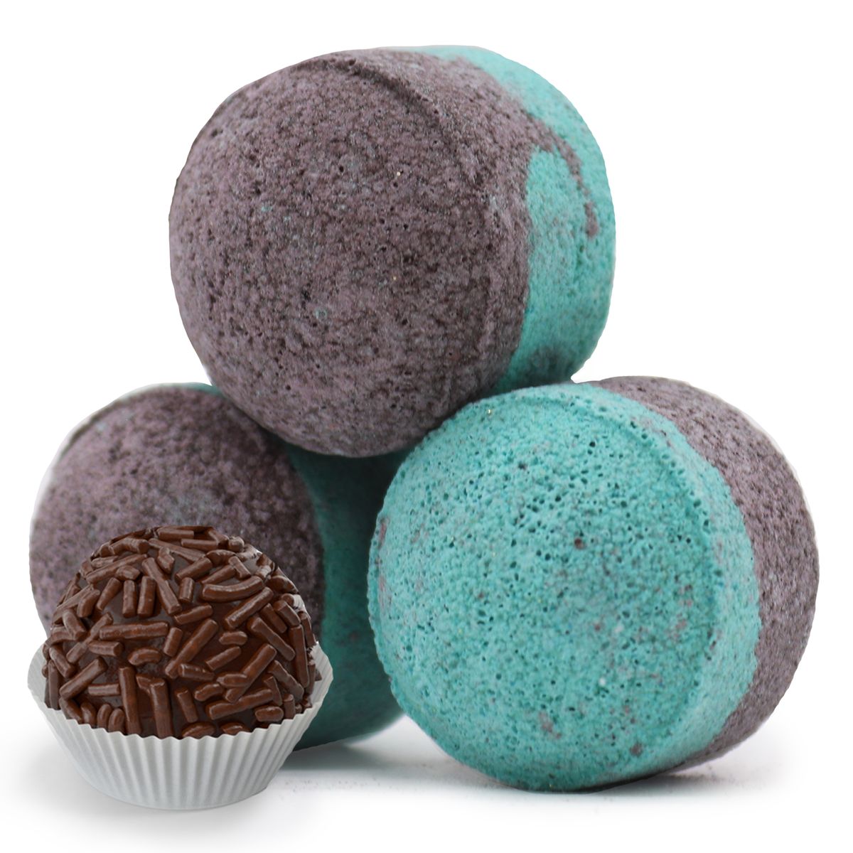 Caixa de 1,3 kg de Mini Bombas de Banho Dubai - Trufa Esmeralda