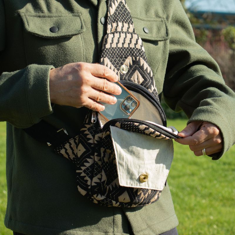 Jacquard Natural Bags - Desert Loom - Cross Bag