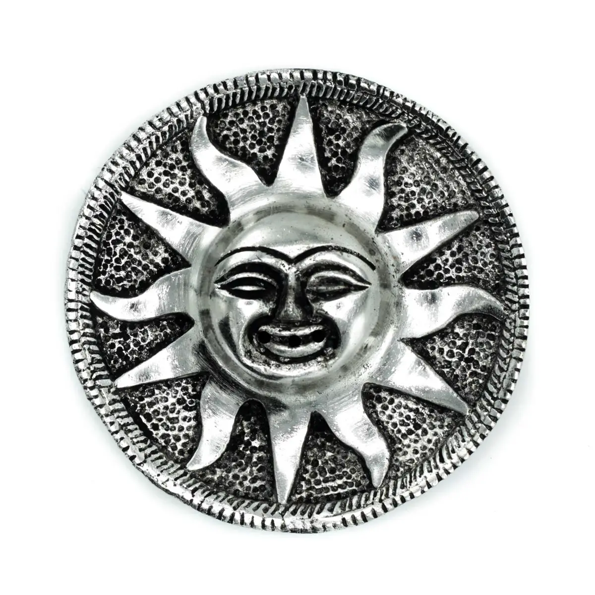 Polished Aluminium Sun Incense Holder 9m — Incense · GlowDuty apothecary