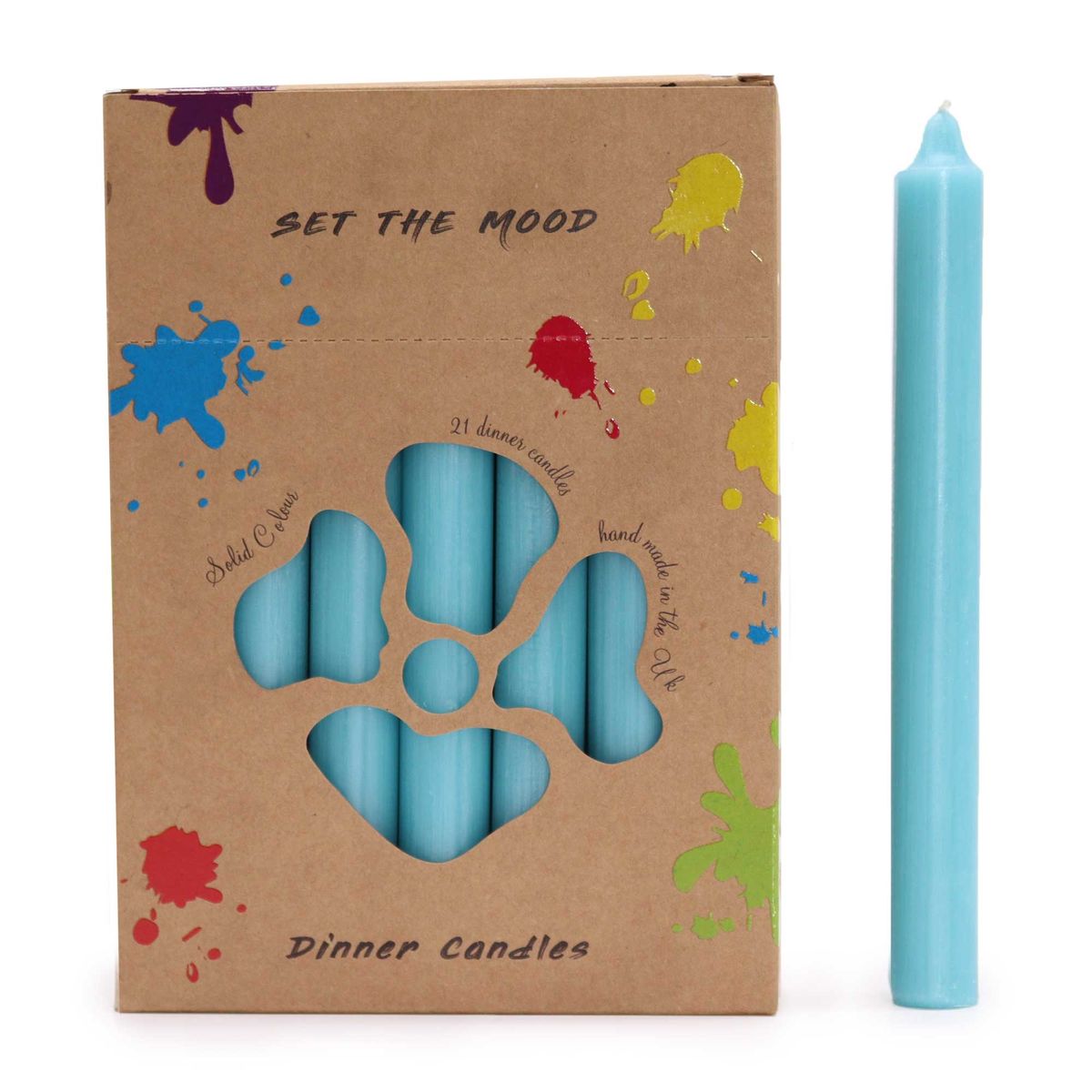 Jogo de Velas de mesa de Cor Sólido