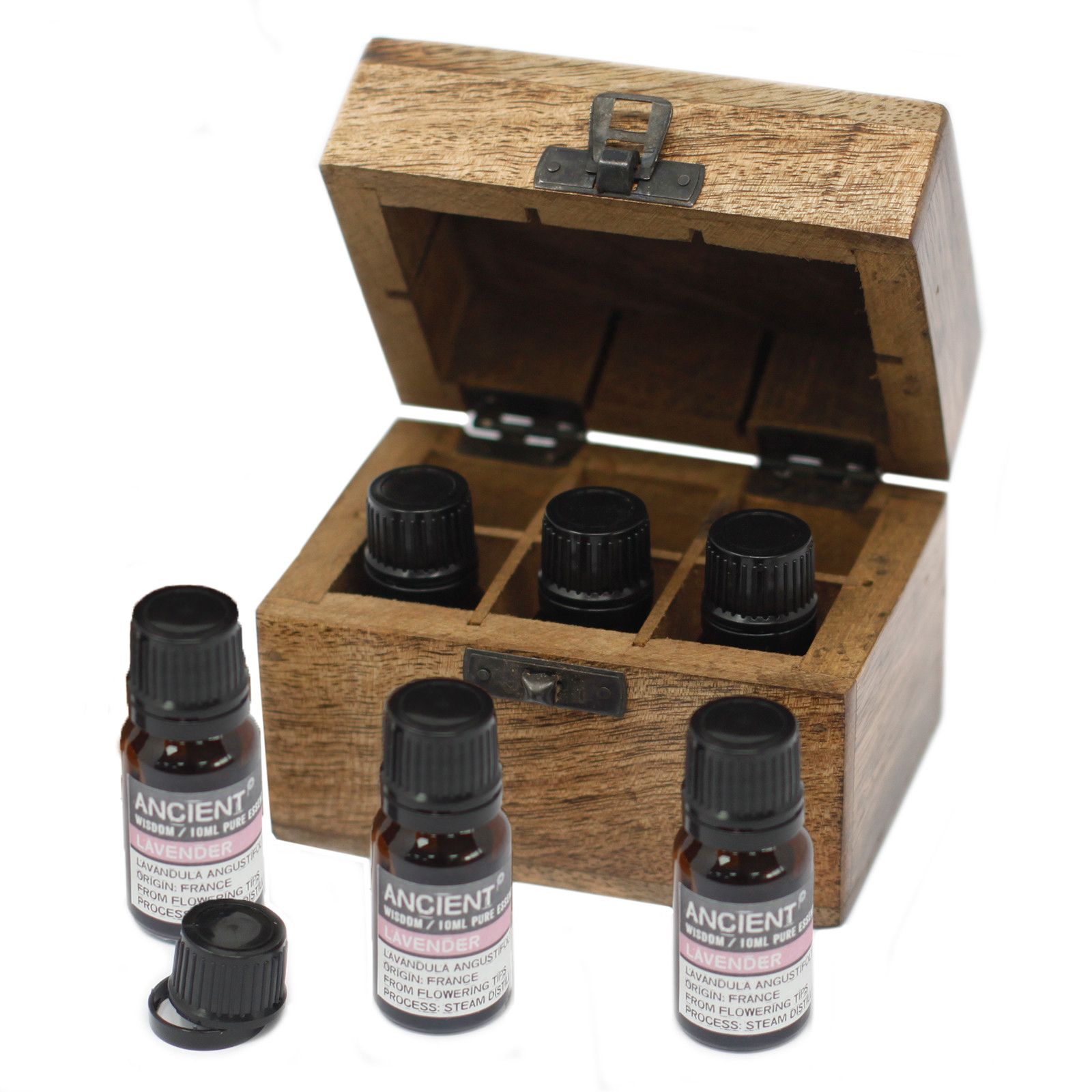 6 Oli Essenziali Lavanda 10ml e Box