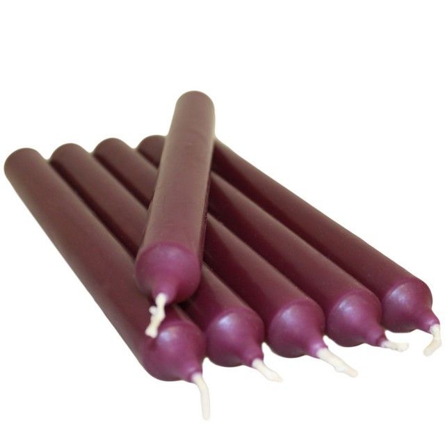 Violeta Velas de jantar a granel (100)