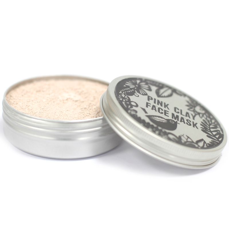 Gesichtsmaske aus rosa Tonerde 50g