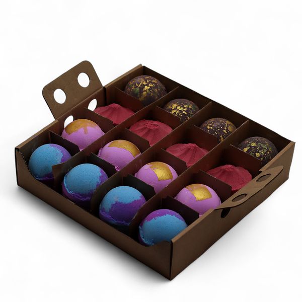 Jumbo Set Bombica za Kupanje – 4 od svake vrste: Dubai, Amethyst, Razzle, Charlotte