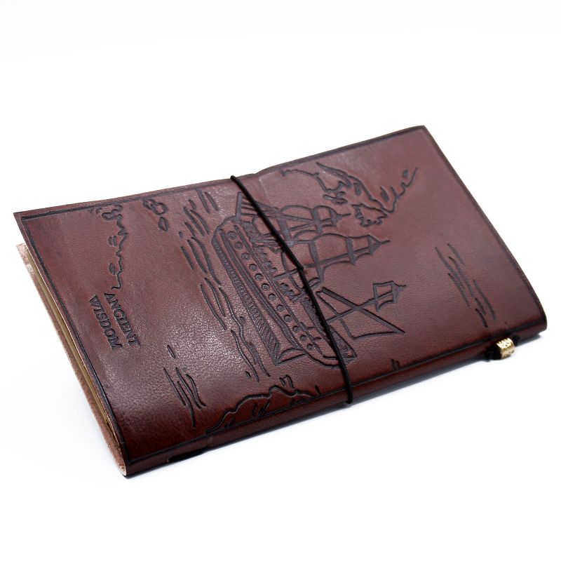 Carnet en Cuir - Notre aventure de Famille - Marron