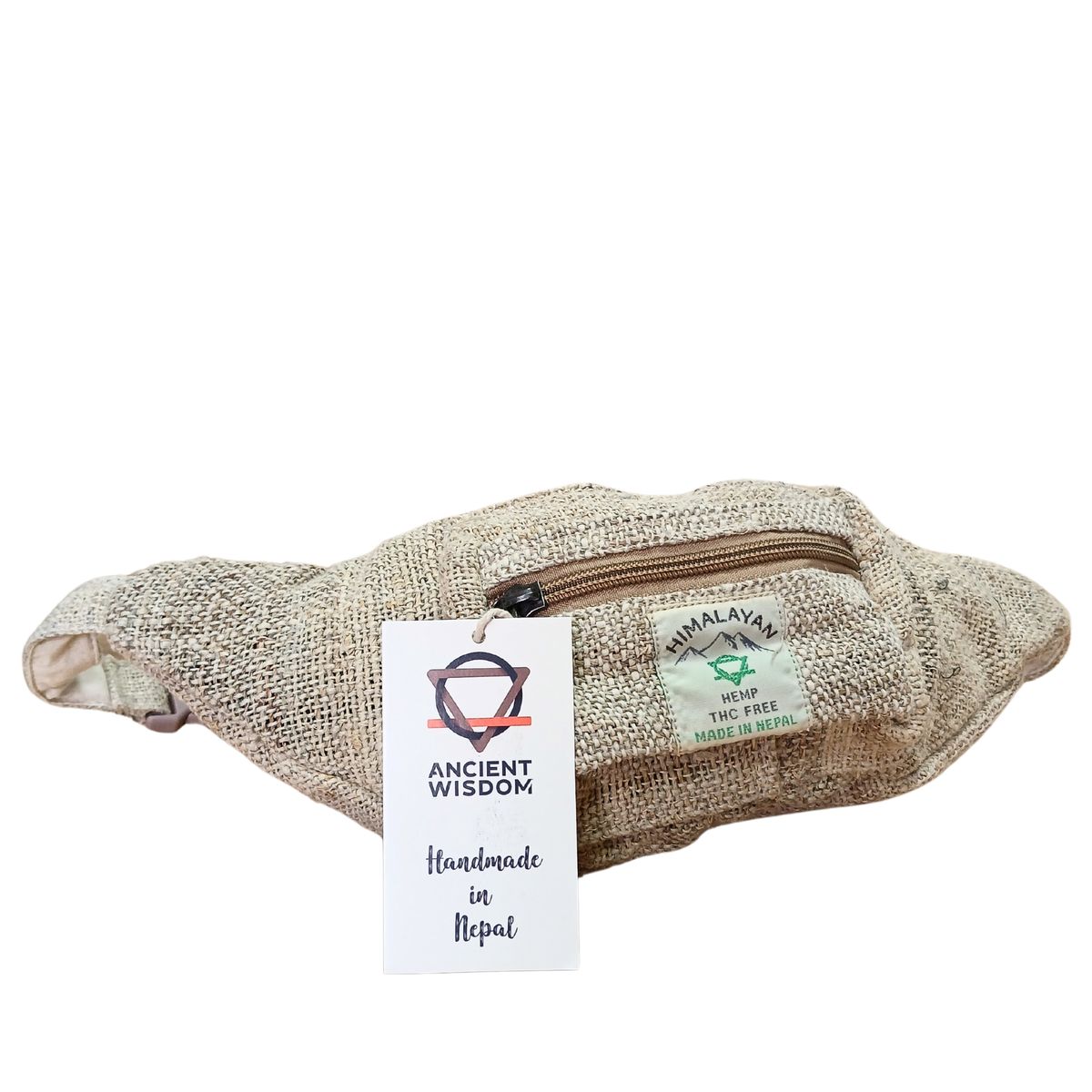 Bolsa tipo riñonera de cânhamo extra puro