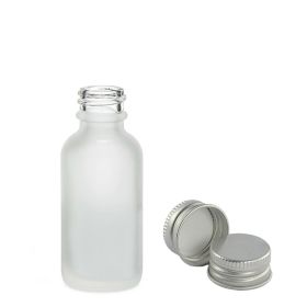 Sticlă Mată Albă Cu Capac Din Aluminiu, 10ml