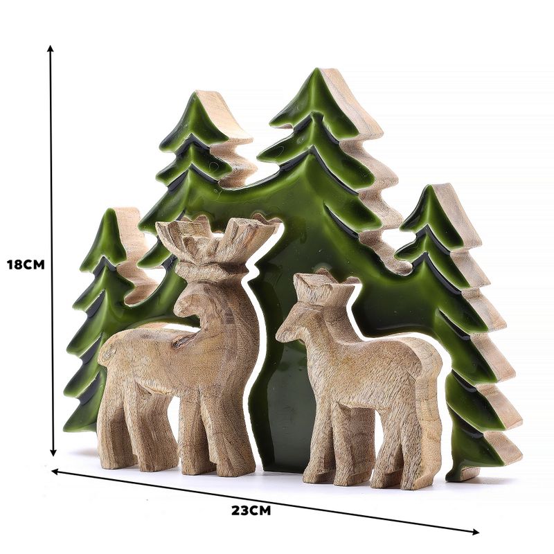 Lost in the Forest -  Two Dear in the Forest 3D Wooden Decoration