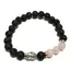 Lava Stone Bracelet - Buddha Rose Quartz