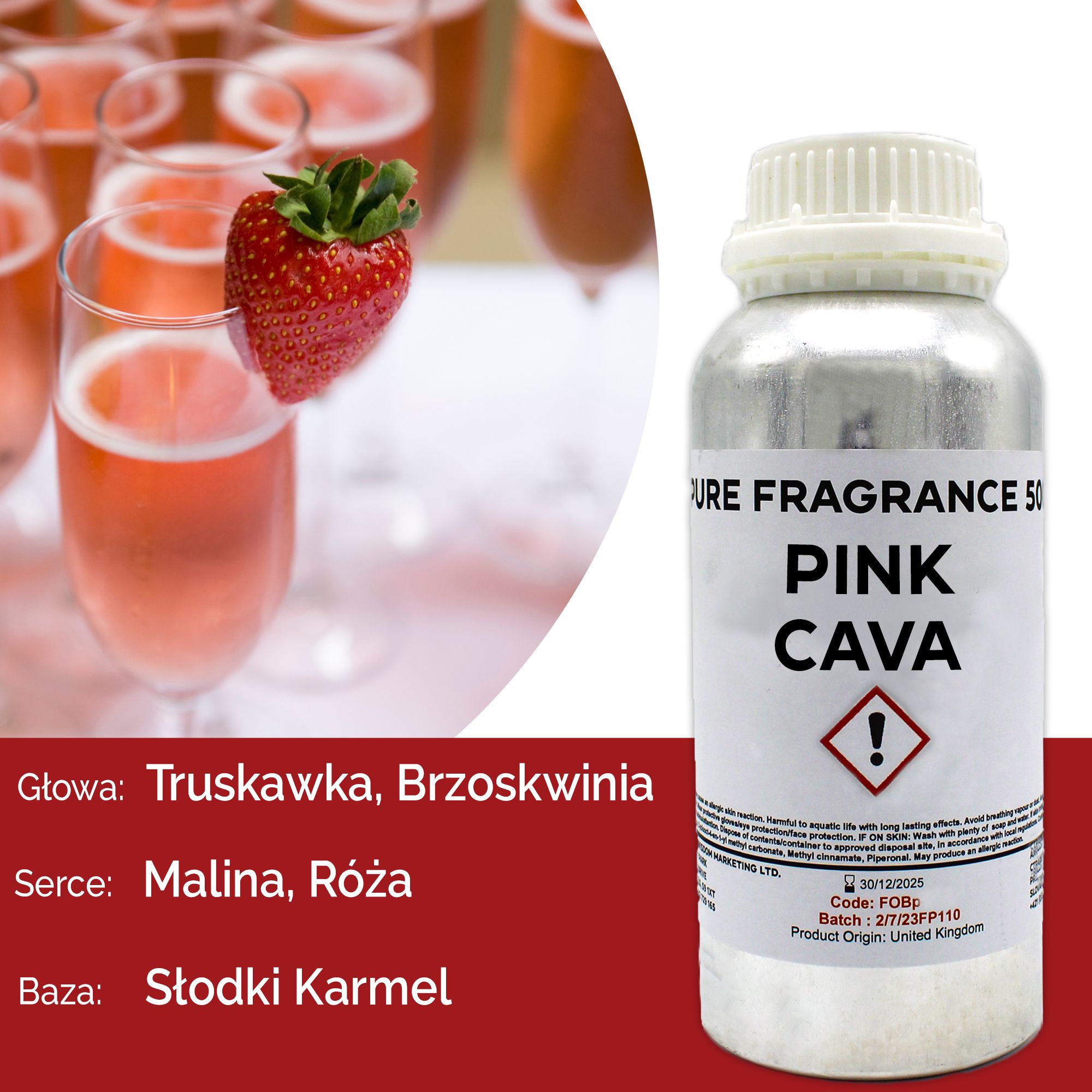 Olejek Zapachowy Czysty 500 ml - Różowa Cava