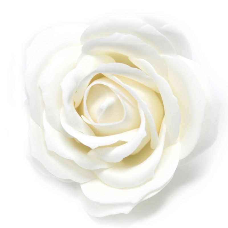 Roses de Savon  pour Bouquet- Larges/Blanc