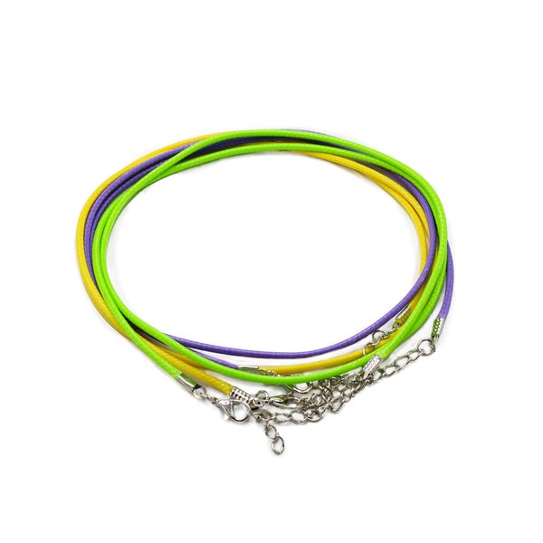 Pack de Cordões Encerados - 2mm x 55cm - Sortido (10 cores)