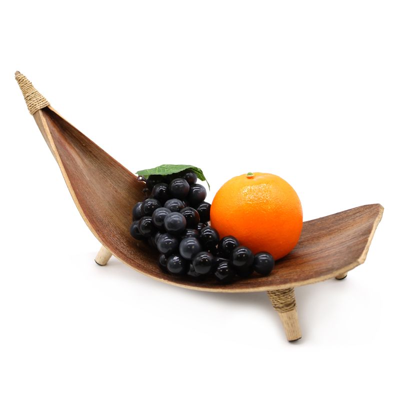 Ensemble de Bols à Fruits en Feuille de Noix de Coco - Naturel