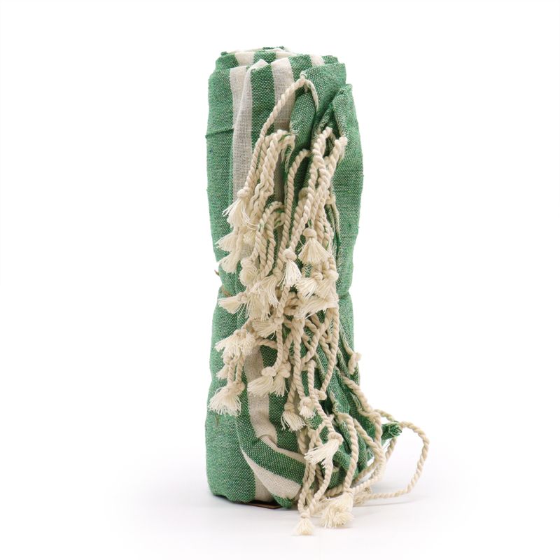 Paréo Coton Poche - 100x180 cm - Vert Picnic