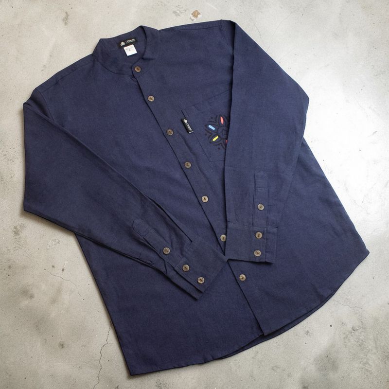 Nomad Sari Kathmandu camisa - índigo - grande