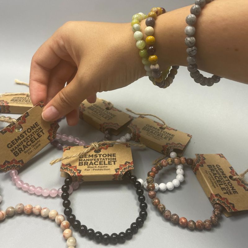 Bracelet de Manifestation en Gemmes - Pack de Démarrage (4 de Chaque)