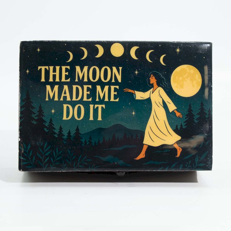Boîte émaillée moyenne – La Lune m’a Fait Faire Ça