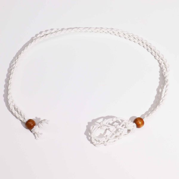 Cordon de Collier Pour Pierres Précieuses et Cristal 45cm/18inch - Blanc