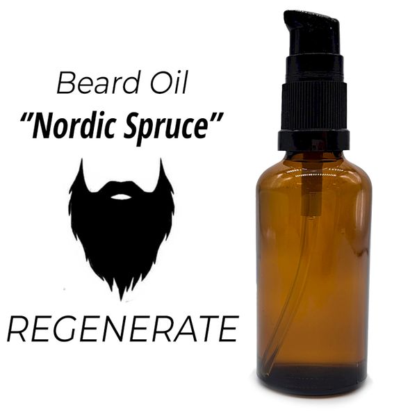 Небрандирано Чисто и Натурално Масло за Брада - 50мл - "Нордически Смърч"