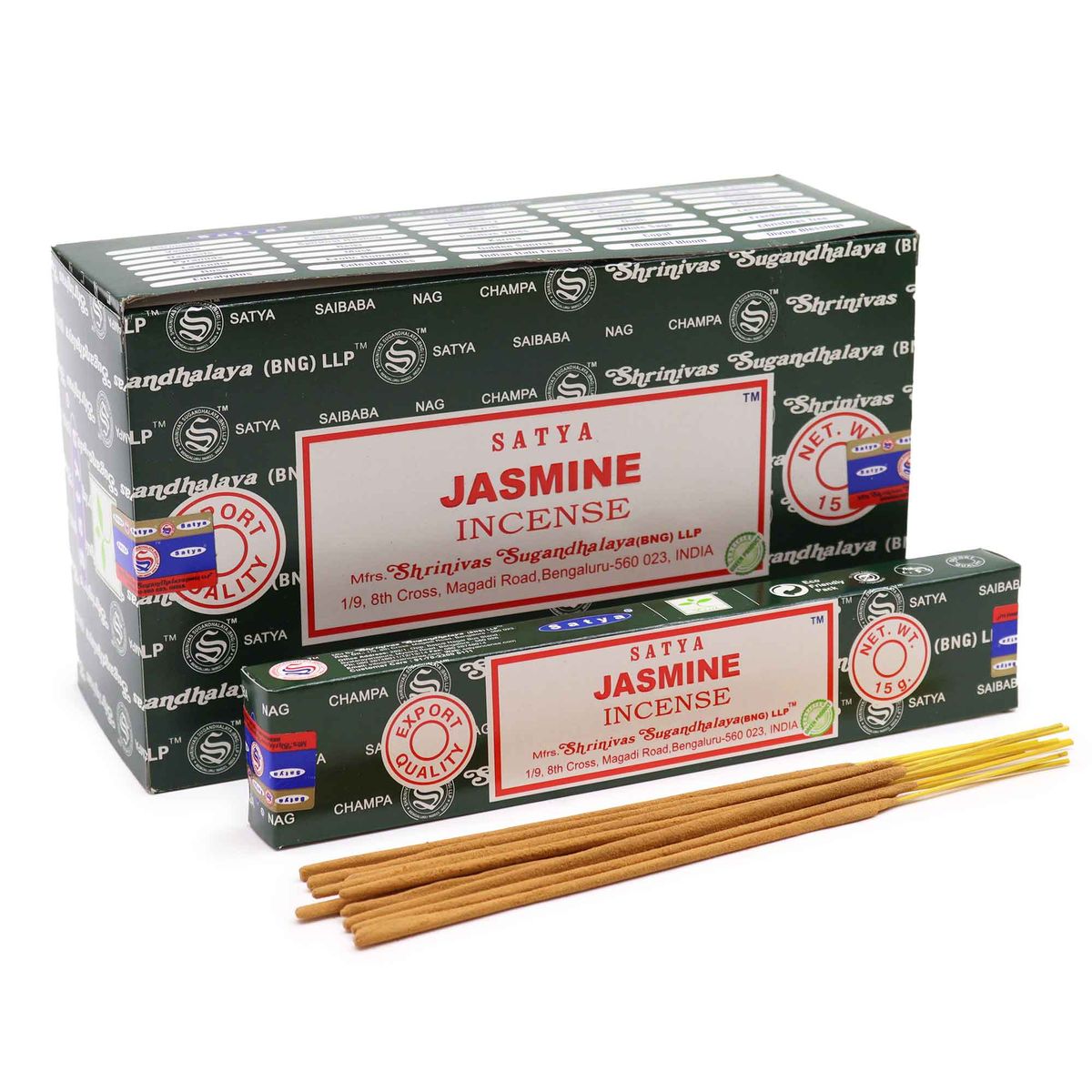 Bastões de incenso Satya 15 g - Jasmim