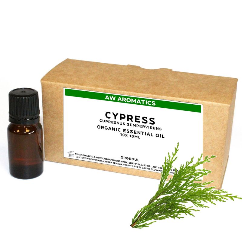 Huile Essentielle Bio de Cyprès 10 ml - Sans étiquette