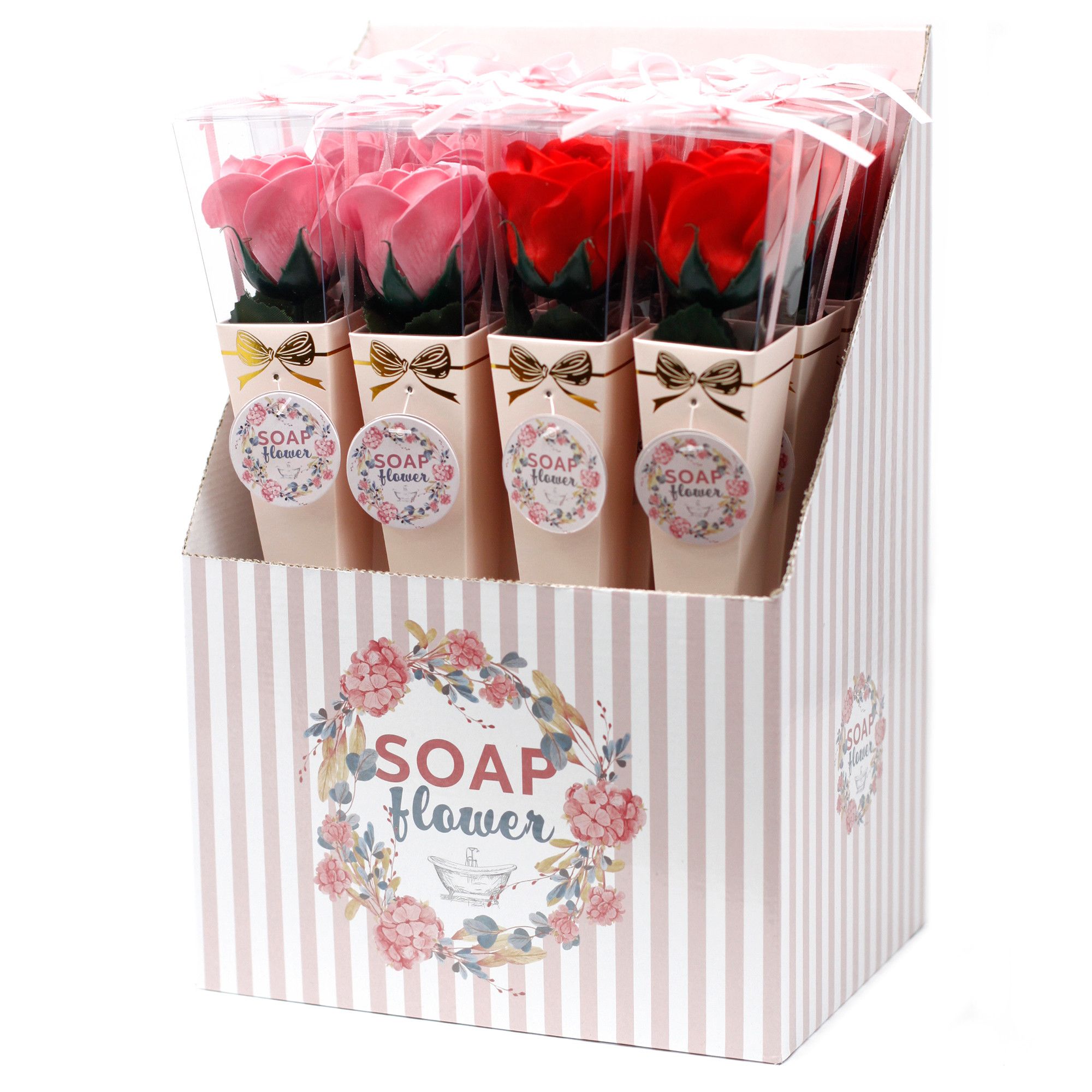 Medium Soap Roses - Fragrant & Lifelike Decorative Flower Set for Bath & Gifts