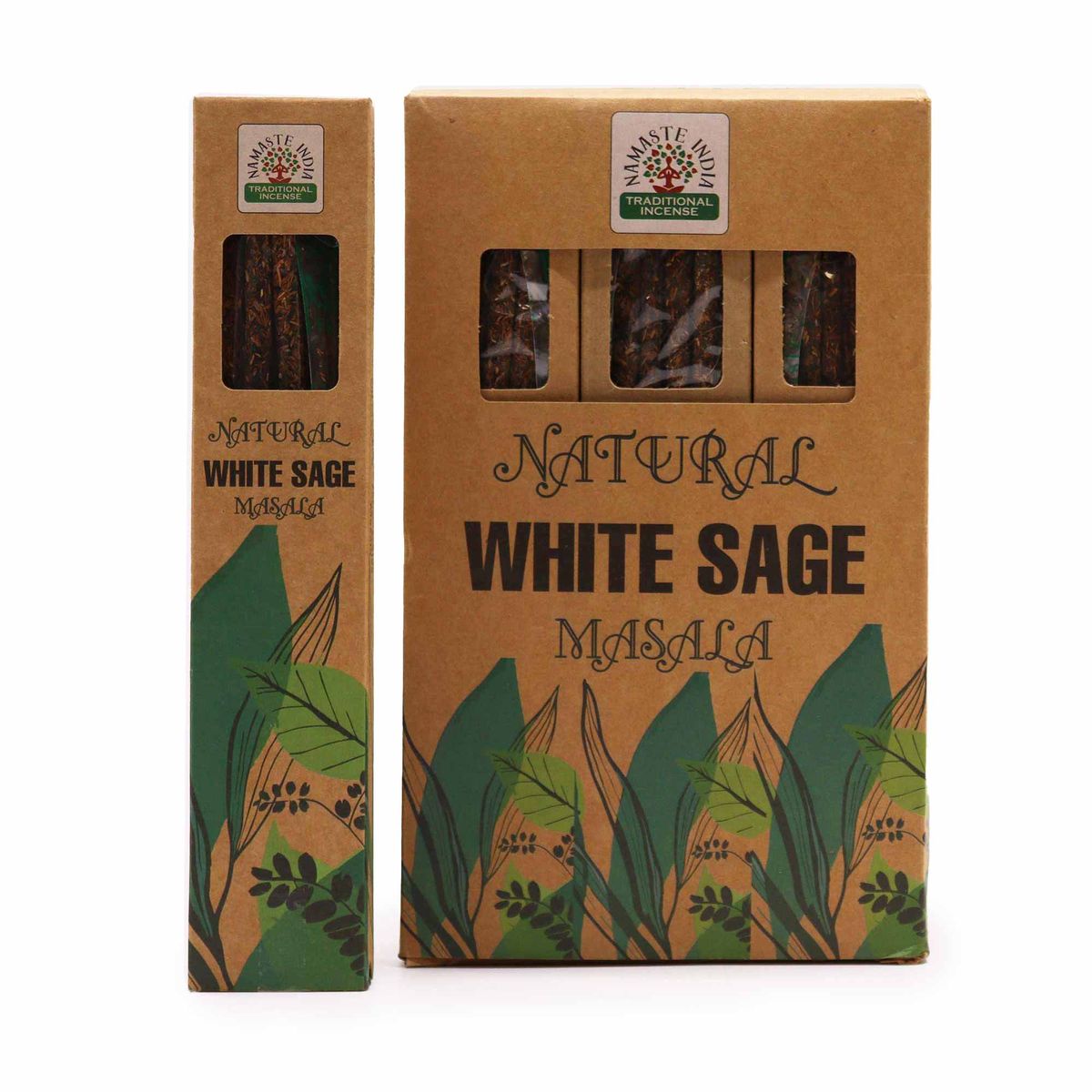 Incenso Botânico Natural Masala - Sálvia Branca