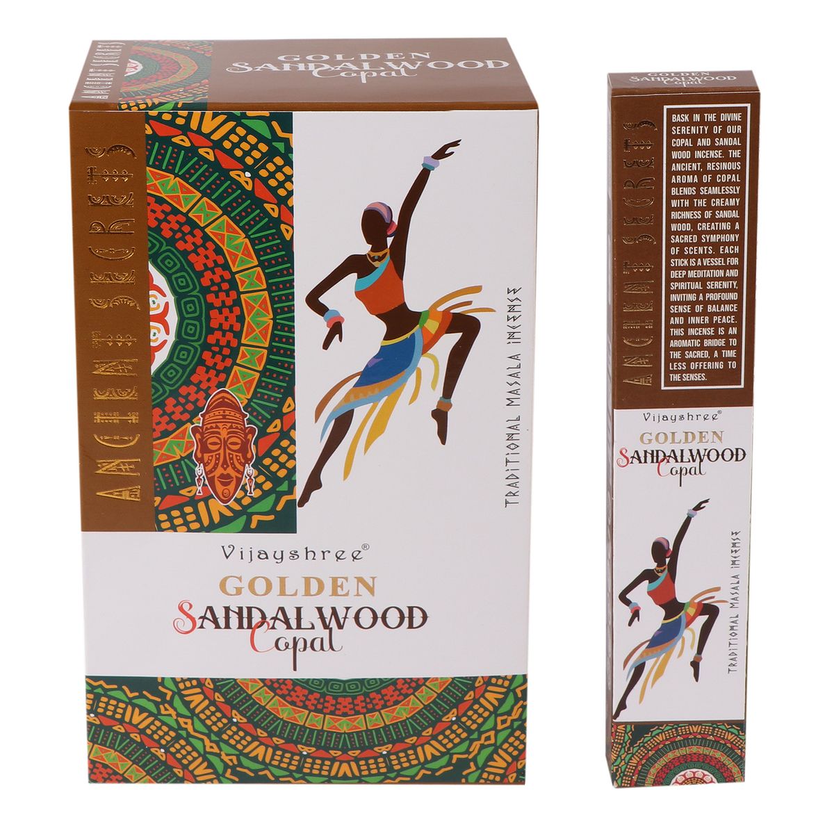 15 g de copal dourado e sândalo