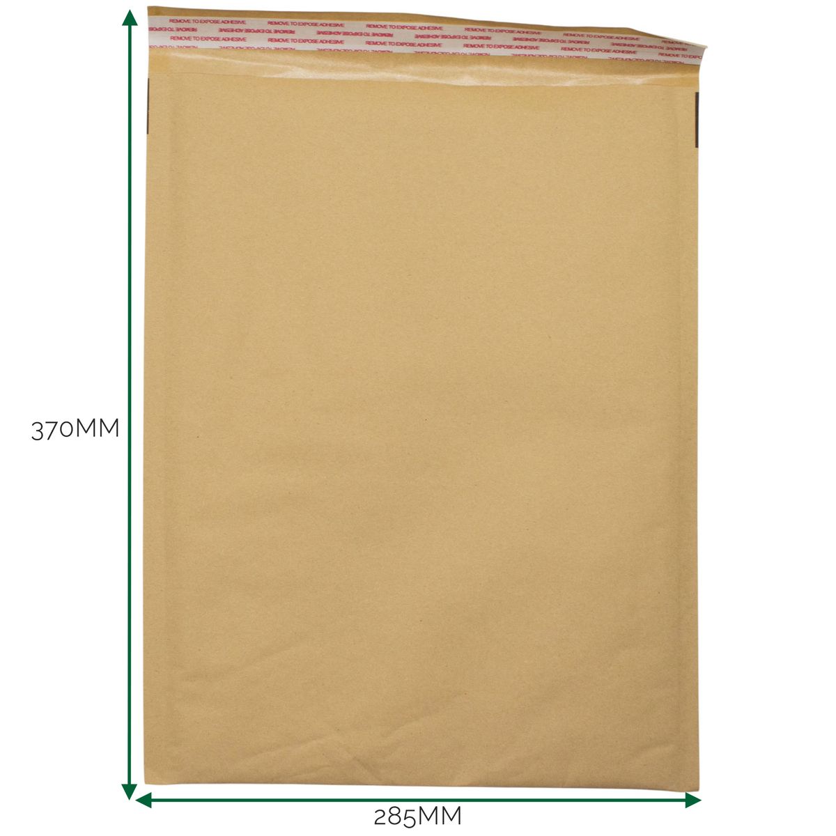 Envelope acolchoado com bolhas de papel Kraft (285x370+40mm)